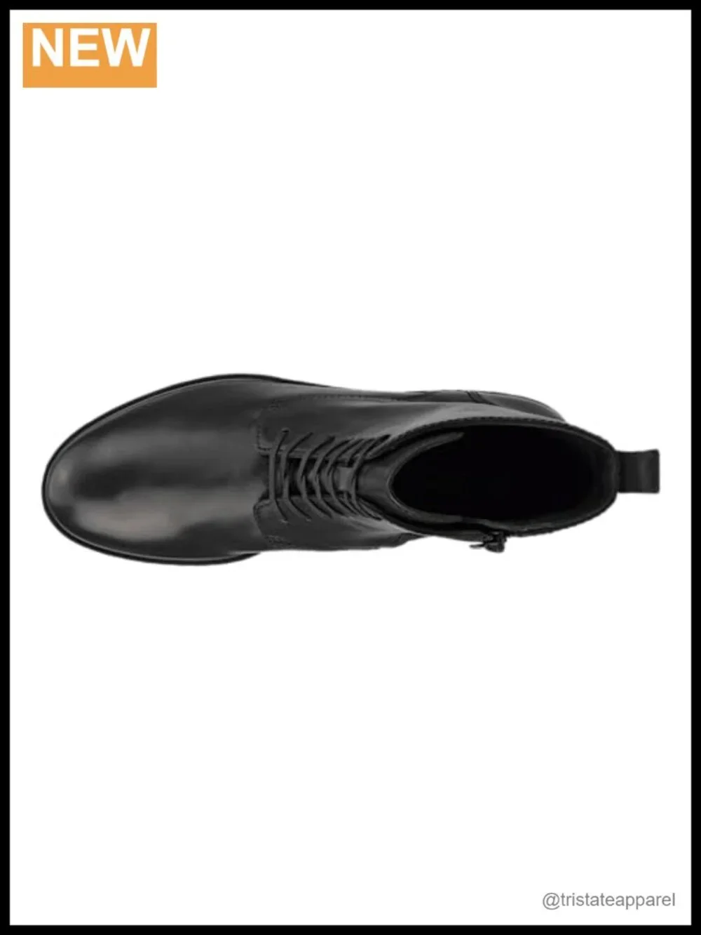 ECCO Women's Ankle Boots Leather Lace Up Block Heel